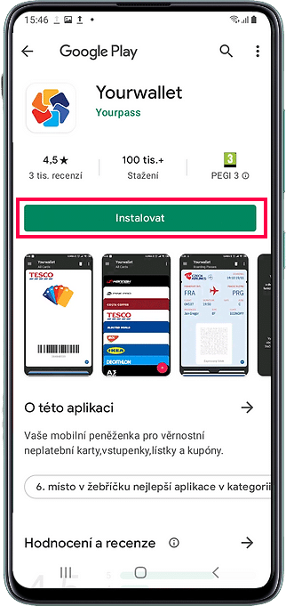 Návod na stažení Android - krok 3